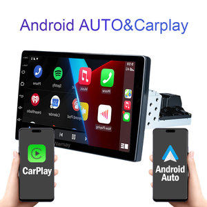 Henmall 9 Inch 1din Duy Nhất DIN Android Đơn Vị Đầu Không Dây Carplay Chuyển Hướng Xe Xe Stereo Đài Phát Thanh Xe DVD Player Với Cam & Mic - Product Image 4