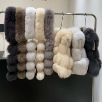 Pas cher prix vente en gros personnalisé col bénitier femmes gilet personnalisé hiver véritable fourrure de renard gilets