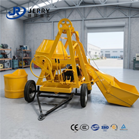 Mini bétonnière diesel, machine à mélanger le ciment portable pour la construction de maisons et les projets de construction rurale