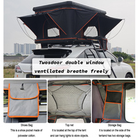Tente de toit de voiture pour camping en plein air pour 2 à 4 personnes, tissu Oxford, quatre saisons, imperméable, ouverture automatique rapide, accessoire d'échelle de randonnée