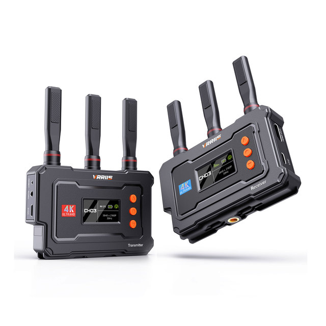 4K&450M With Screen Display Suitable All Cameras Wireless Video Transmitter and RX UVC OUT for OBS&Switcher on Outdoor Streaming