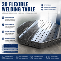Plateforme de soudage 3D flexible avec accessoires complets, poste de travail de soudage facilement démontable pour projets de soudage personnalisés
