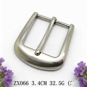 ZX061 Boucle de ceinture carrée en acier à double ardillon de 3,6 cm, couleur bronze, de remplacement - Product Image 6