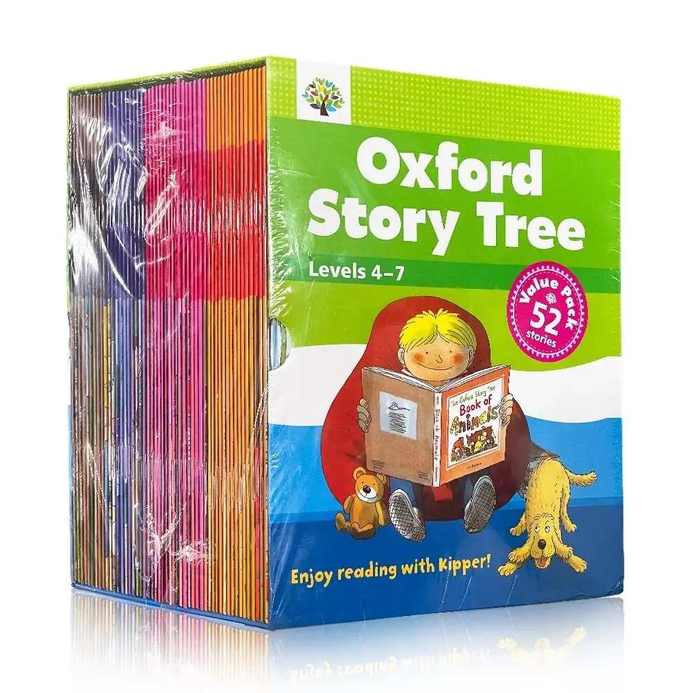 Hot sale 52 Books/set 4-7 Level Oxford Story Tree kid English Story Picture Book Educational Children Learning English