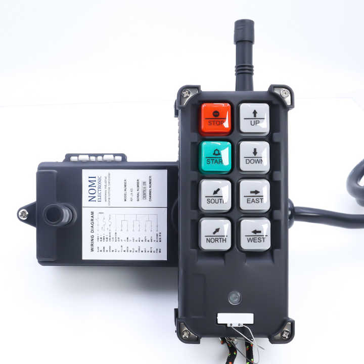 F21-E1B Factory Direct Sale 6 Single Speed Buttons Lift Car Jib Crane Remote Control Switches
