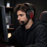 Casque de jeu sans fil 2.4G BT6.0, écouteurs de type C, 1200 mAh, 42-65 heures, casque de jeu professionnel pour PS4/PS5/switch/PC