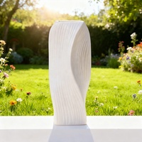 Vases en céramique nordique en porcelaine en forme de S, vase à fleurs en céramique noir et blanc pour la décoration de la maison, vase de table pour mariage