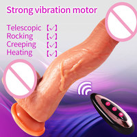 Control Remoto por Aplicación Amazon, Masturbador, Dildo Enorme Realista, Pene Grande de 12 Pulgadas con Ventosa, Juguetes Sexuales para Mujer