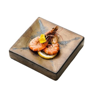 Plato Cuadrado Profundo de Cerámica para Servicio en el Comedor, Acabado Mate, Material de Grado Alimenticio, Color Negro - Product Image 5
