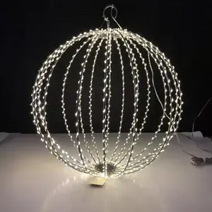 Neuankömmling LED Pendent Kupferdraht Laterne Ball Globe Light für Outdoor Weihnachts baum Urlaub Dekoration Transformator