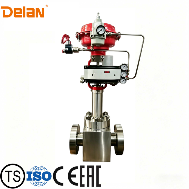 Pneumatic Actuated Control Valve Equipped with Smart Positioner Industrial Flow Regulating Valve