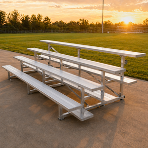 Bancs en aluminium portables sur mesure de 3 m de long à 4 rangées, gradins métalliques d'extérieur, produits de divertissement sportif en promotion - Product Image 5