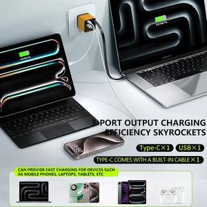 Para iPhone <span class=keywords><strong>tipo</strong></span> <span class=keywords><strong>C</strong></span> ChargerGaN <span class=keywords><strong>cargador</strong></span> rápido 5V/3A cabezal de carga para <span class=keywords><strong>Apple</strong></span> para Huawei para Xiaomi teléfonos móviles portátiles UE - Product Image 4