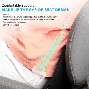 Coussin de siège de voiture multifonctionnel universel avec soutien lombaire en mousse à mémoire de forme, respirant et confortable pour le conducteur - Product Image 5