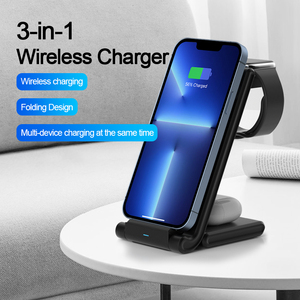 Chargeurs sans fil pour iphone 14 13 Pro Max 15W Chargement sans fil magnétique puissant pour <span class=keywords><strong>Apple</strong></span> <span class=keywords><strong>Watch</strong></span> <span class=keywords><strong>SE</strong></span> 8 <span class=keywords><strong>Chargeur</strong></span> sans fil 3 In1 - Product Image 2