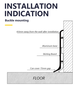 12 màu nhôm ốp chân tường Hội Đồng Quản Trị & Ván chân tường 4/6/8/10cm-siêu an toàn snap-on cài đặt cho gạch & tường <span class=keywords><strong>TRIM</strong></span> - Product Image 5