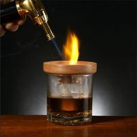 Kit d'infusion de cocktails DIY, fumoir à whisky, ensemble de mixologie 24 pièces, bocaux d'infusion de 12 oz, copeaux de bois, acier inoxydable