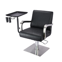 Station de barbier plateau en aluminium support de ventilateur d'aspiration coiffure outil de coiffure plateau support produit outils de cheveux accessoires