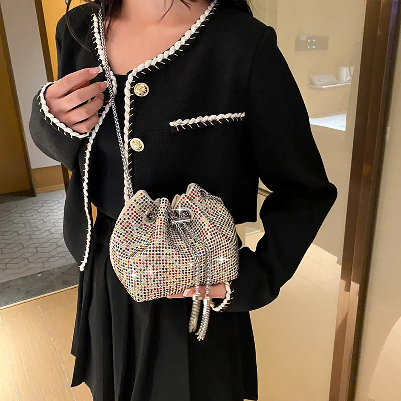 Fashion Lattice Pattern Crossbody Bags Women 2023 Chain Bag Shoulder Messenger Flap Pouch handbag bucket Diamond bag