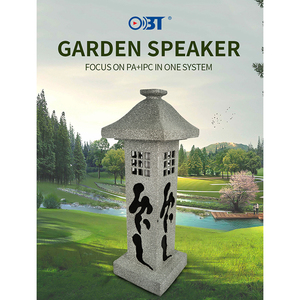 Haut-parleur de jardin étanche RGB Obt-1805B, système de lecture musicale et d'éclairage d'ambiance pour hôtels et cours, haut-parleur extérieur - Product Image 2