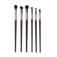 CE-Zertifiziertes Hautfreundliches Anti-Shedding-Technologie Ultra-Weiches Premium Naturhaar Holzgriff Tägliches Augenschatten-Mascara-Pinsel-Set