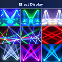 Lampe de scène DJ à tête mobile 6 bras effet œil d'abeille, anneau halo RGB, contrôle DMX et vocal, en promotion depuis l'entrepôt européen
