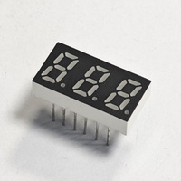 Layar LED 7 Segmen 3 Digit 0,31 Inci, Lampu Hijau Ramah Mata, Modul Indikator Nilai Tiga Digit Presisi Mini
