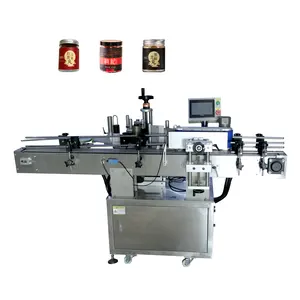 guangzhou supplier labeling machine automatic round/flat/square bottles adhesive sticker labeling packing machine with printing
