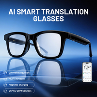 Nouvelles lunettes intelligentes élégantes avec fonction audio intégrée, numérotation mains libres, traduction en temps réel, ABS