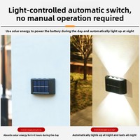 Éclairage solaire mural extérieur personnalisé avec logo, conforme aux normes de qualité, prêt à être expédié, éclairage de sécurité pour façade, lumières solaires à haute luminosité, couleur cohérente