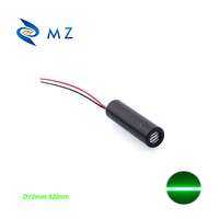 Module laser à ligne verte économique 10 mm 520 nm 5 mW, fonctionnement à basse température, faible consommation d'énergie, laser industriel piloté par APC