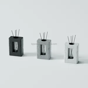 Custom Air Freshener Aroma Fragrance Oil Unique Eco Essential Oil Aroma Reed Diffuser Luxury Cement Concrete Glass Reed Diffuser