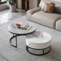 Vente chaude combinaison haut de gamme ardoise marbre Table basse Design moderne meubles de maison décoratifs pour le salon