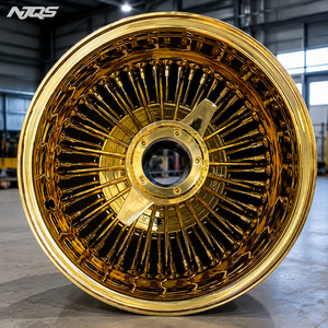 NJQS 钢丝轮 轮毂款式 13/14/15 反向钢丝轮圈 全镀铬轮圈 / 三重镀金 / 镀金 - Product Image 3