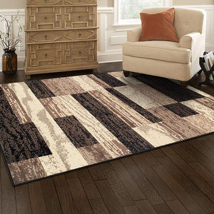 Chất Lượng Cao Sang Trọng Tùy Chỉnh Khu Vực Lớn Polyester Nhà Thảm Hình Chữ Nhật Sọc Thiết Kế Trừu Tượng Cho Phòng Khách Cầu Nguyện Dã Ngoại Hiện Đại - Product Image 2