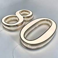 Enseigne de devanture perforée en acier inoxydable couleur unie, directement de l'usine, enseigne LED Nuit étoilée, enseigne lumineuse personnalisée