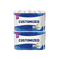 Papier hygiénique personnalisé en usine, écologique, 100% pâte de bois vierge, résistant, jetable, doux et absorbant, vente en gros