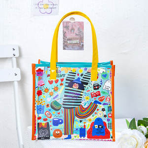 Bolso de Hombro de PVC Duradero de Alta Gama para Mujer, Bolso de Viaje de PVC de Gran Capacidad, Bolso de Playa Iridiscente, Bolso de Yoga Portátil, Bolso de Regalo - Product Image 4