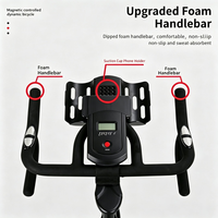 Vélo d'exercice stationnaire haut de gamme pour usage domestique, écran tactile intelligent, moniteur numérique, construction en acier, résistance à entraînement par courroie magnétique