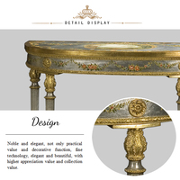 Yips LD-1203-0847 Peint À La Main Motif Floral Antique-look Style Européen Décoration De La Maison De Luxe Console Table