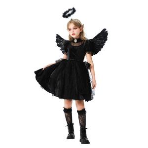 Costume d'Halloween pour filles, robe d'<span class=keywords><strong>ange</strong></span>, de démon ou de vampire, tenue pour enfants, robe de fée, costume de spectacle - Product Image 3