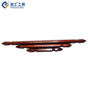 Penggong Dual-End Screwdriver Bit 6 Mm 1/4 In Magnetic Steel Phillips Flathead For <b>Pneumatic</b> Electric <b>Tools</b> - Product Image 4