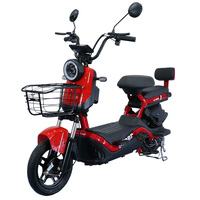 Nouveau Scooter Électrique de Chine Type 2 Places 48V 350W, Vélo de Ville Électrique, Vélo Électrique avec Batterie