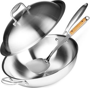 Sartén Antiadherente de Acero Inoxidable con Tapa, Compatible con Todas las Estufas, Capacidad de 18L - Product Image 2