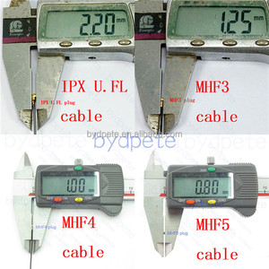 Kabel Komunikasi serat untai antena Wifi kuncir tembaga koaksial SMA perempuan IPX U.FL UFL IPX1 RF1.37 50ohm