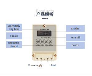 220V hoàn toàn tự động vi điều khiển chuông hẹn giờ chuông kiểm soát thời gian GK Thời gian chuyển đổi - Product Image 6