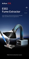 AIXUN ES02 Purification efficace par aspiration forte Instrument à fumer Nettoyeur de soudure Extracteur de fumée Filtre à air avec lumière LED