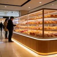 Étagère de supermarché modulaire, disposition personnalisable, maquette 3D disponible pour les chaînes de vente au détail