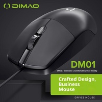 Souris USB filaire DM01 pour droitier, rétroéclairage LED, 4 boutons, design ergonomique pour le jeu et le bureau – Vente en gros usine