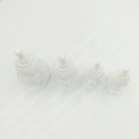 Bouteilles d'huile essentielle en verre transparent avec bouchon compte-gouttes 10ml/20ml/30ml/50ml Impression sérigraphique OEM/ODM disponible